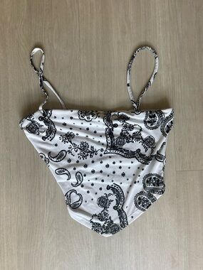 Chocolate Black and White Paisley Camisole